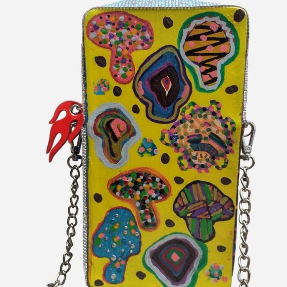 Current mood hand painted cheetah bag lighter chain punk - Picture 3 of 8